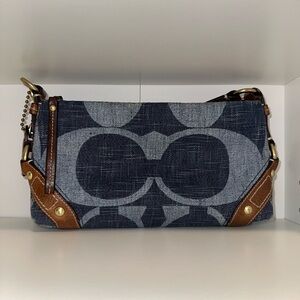 SOLD - Coach Small Carly Denim Bag 10793